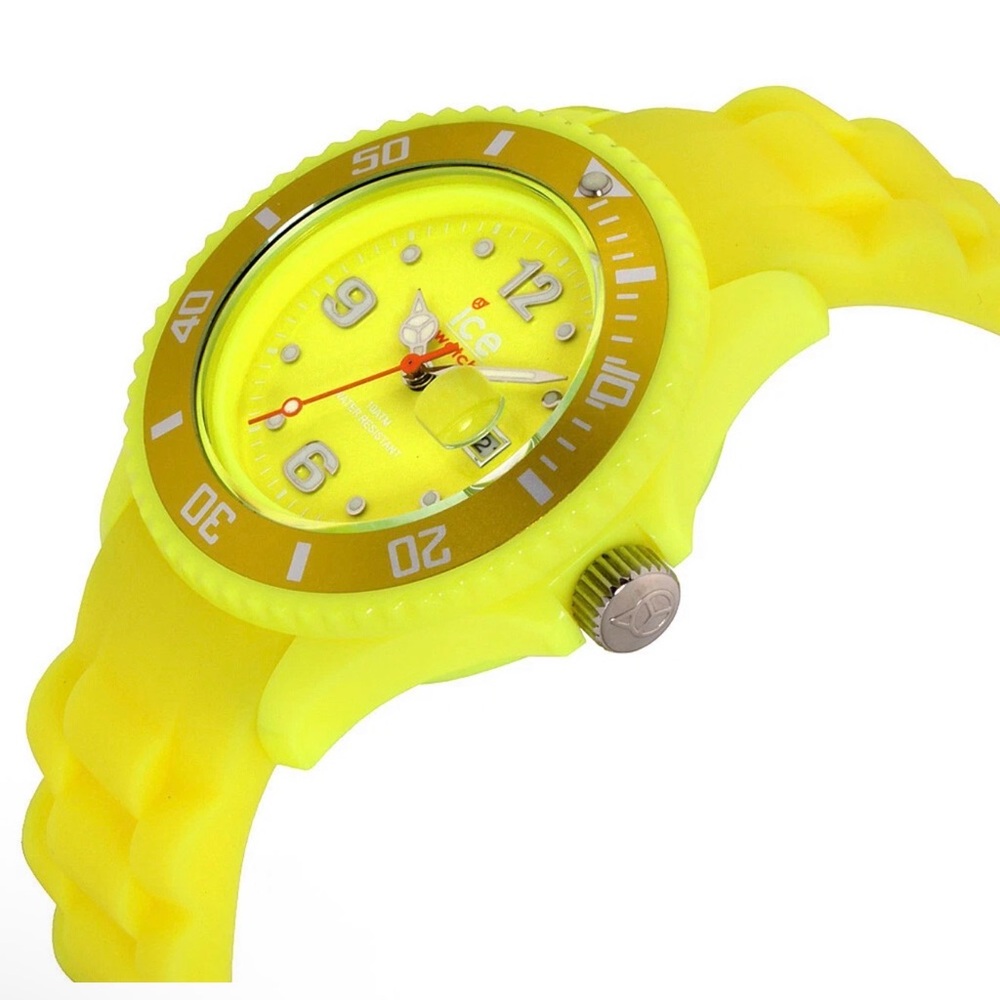 Ice Watch  - Flashy Yellow Dial Silicone Strap Unisex Watch - Picture 3 of 10